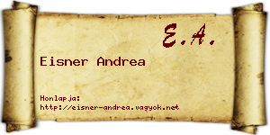 Eisner Andrea névjegykártya